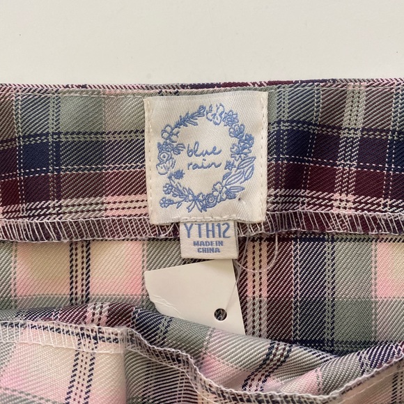 Francesca’s Blue Purple Plaid Skirt - Picture 3 of 3